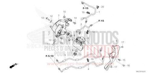 ABS MODULATOR/BRAKE PIPE CBR600R3R de 2024